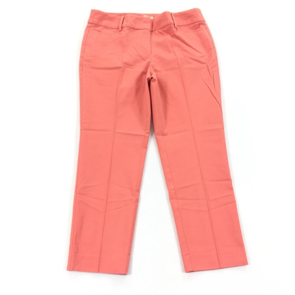 NWT LOFT Ann Taylor Petite Original Ankle Pants Size 6P Womens Coral Orange 6